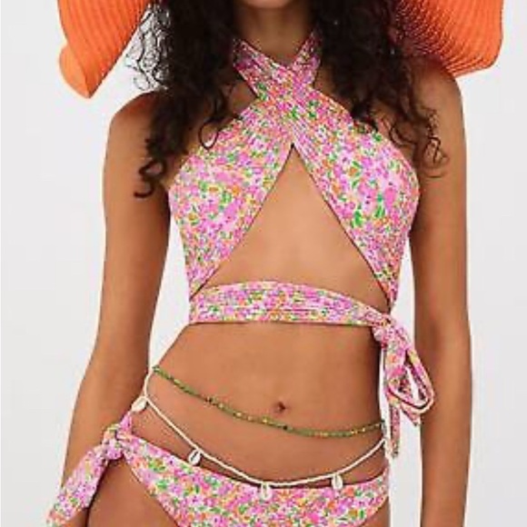 For Love And Lemons Other - For love and lemons swim Floral Halter